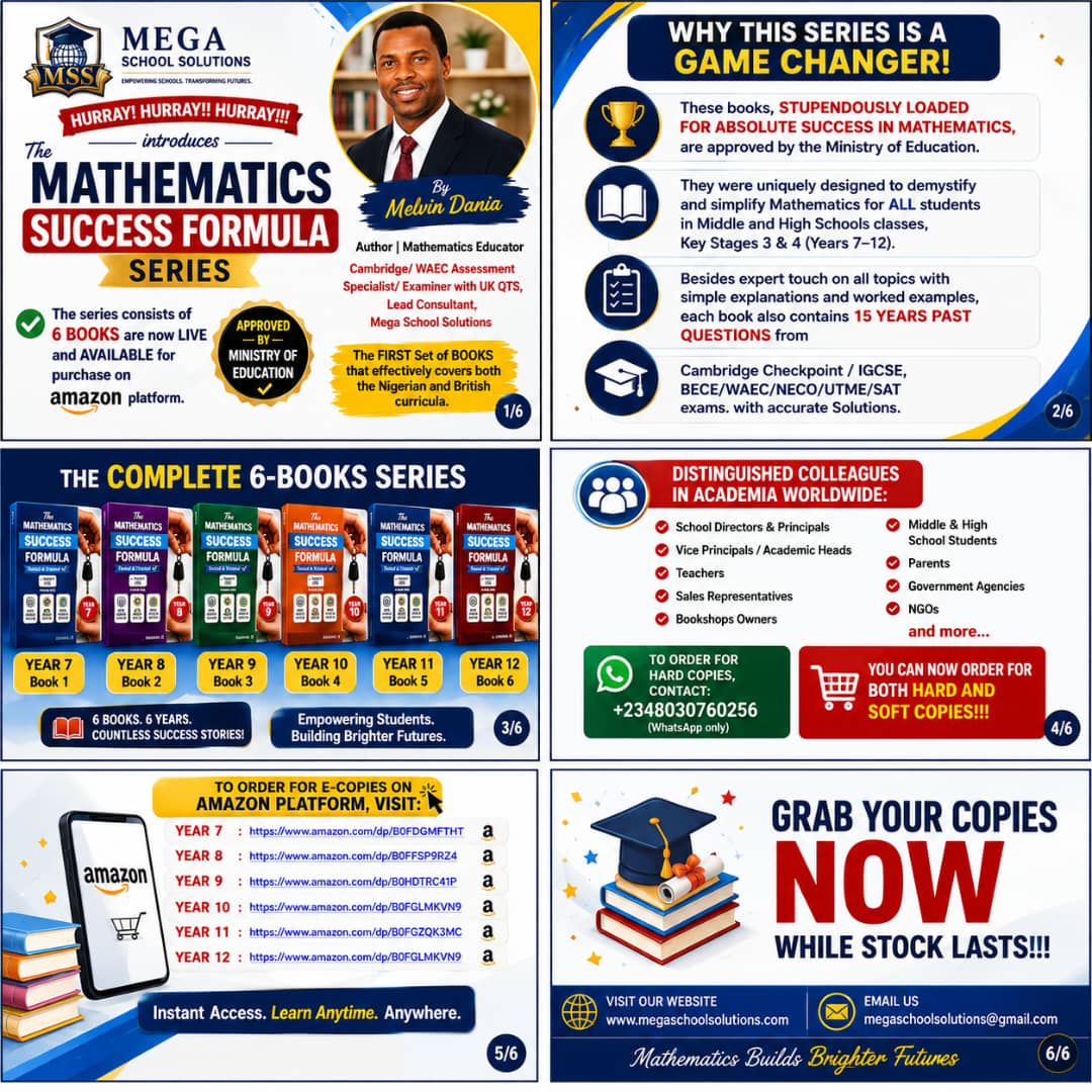 Mathematics Success Formula Series